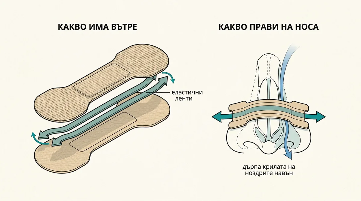 Инфографика: какво има вътре в лепенката и как дърпа ноздрите